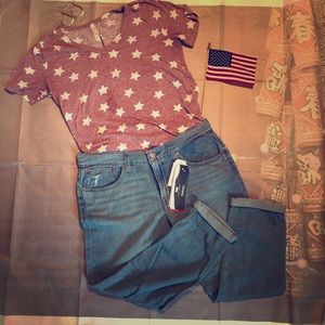 Women’s Levi’s Cuffed Boyfriend Jeans-Size 30